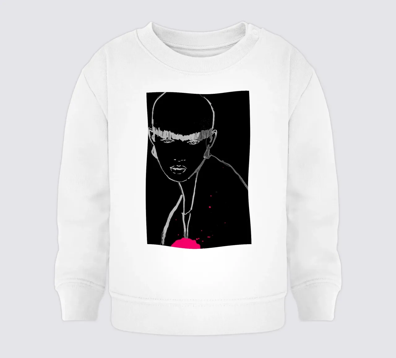 blanc et noir sweat pour bébé de k i m