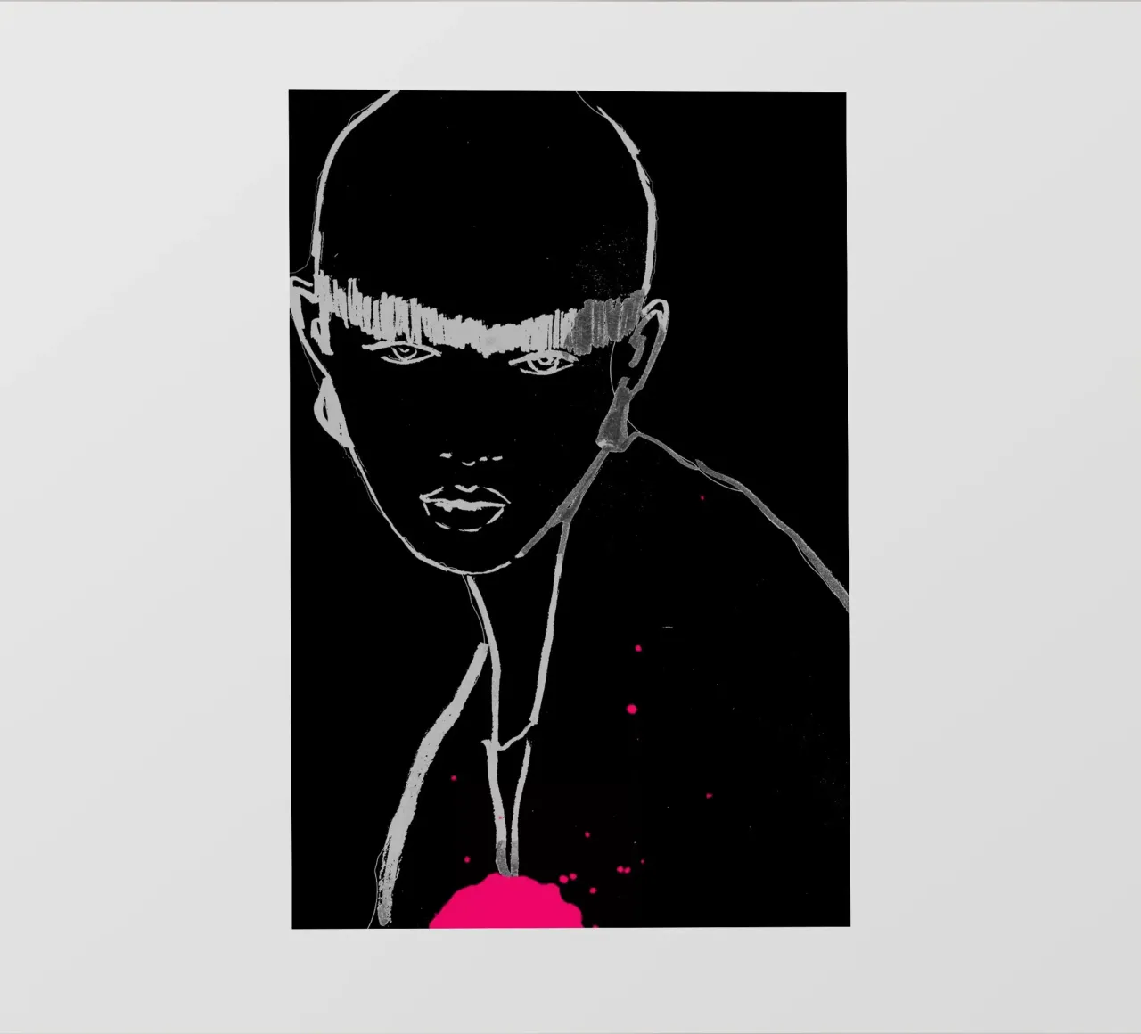 bianco e nero telo in pvc da k i m