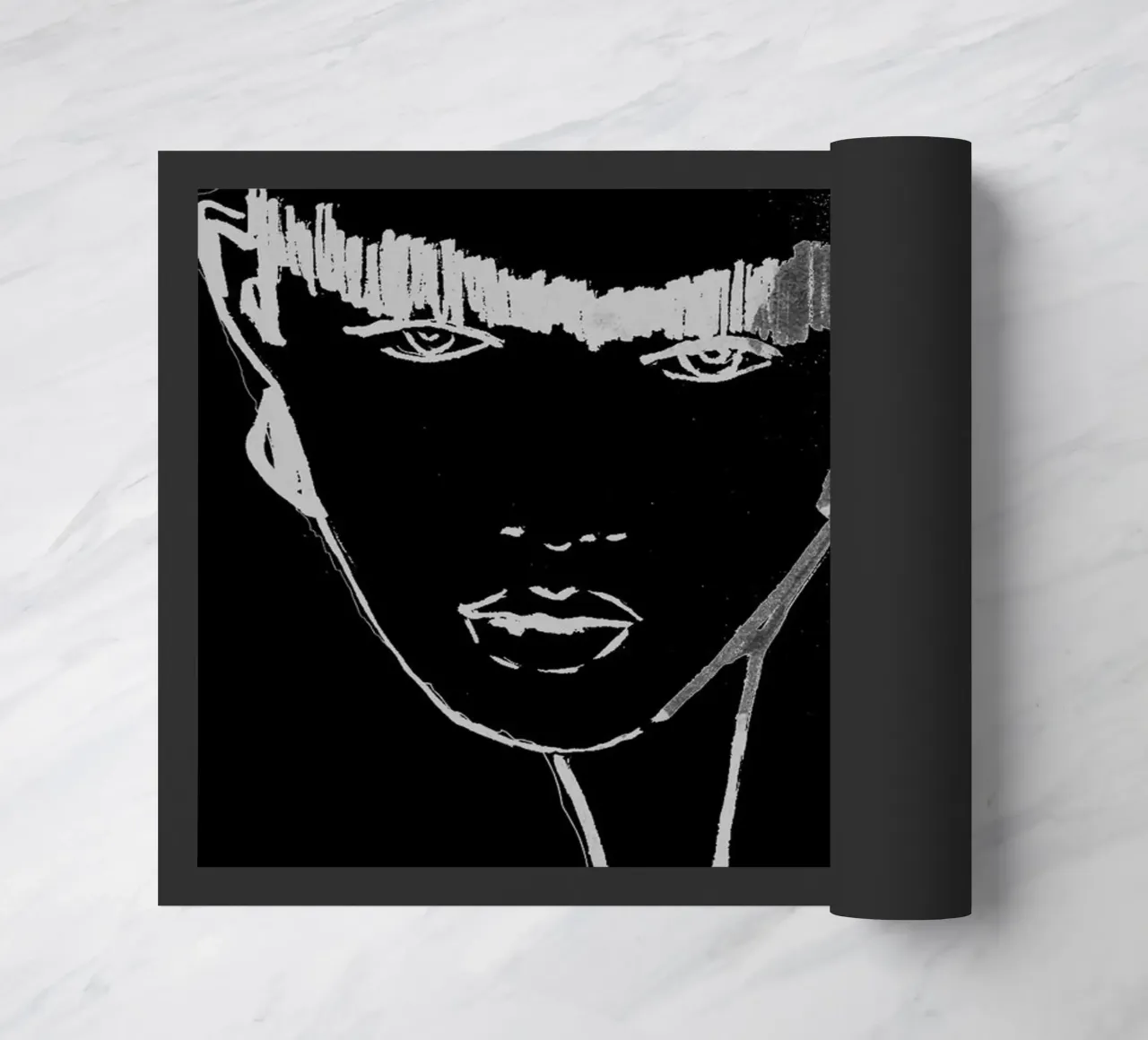 bianco e nero zerbino da k i m