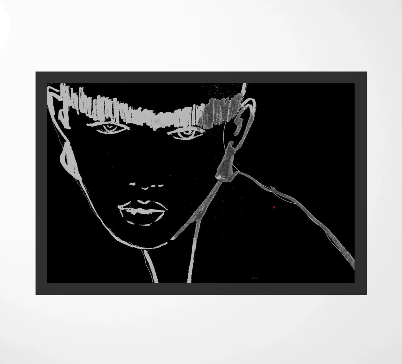 bianco e nero zerbino da k i m