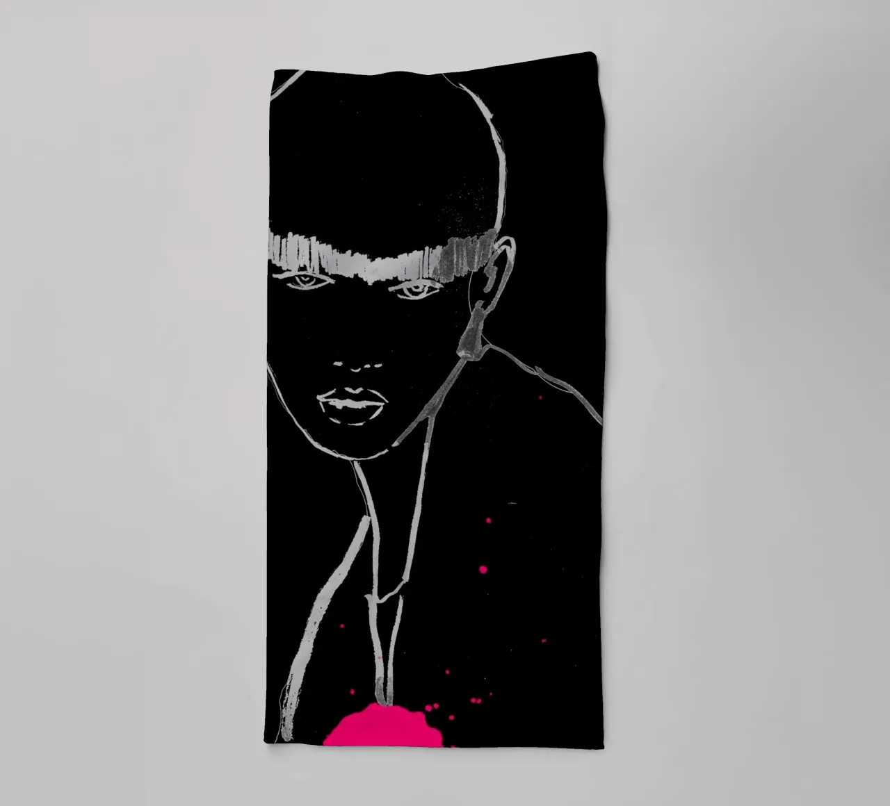 bianco e nero asciugamano da bagno da k i m