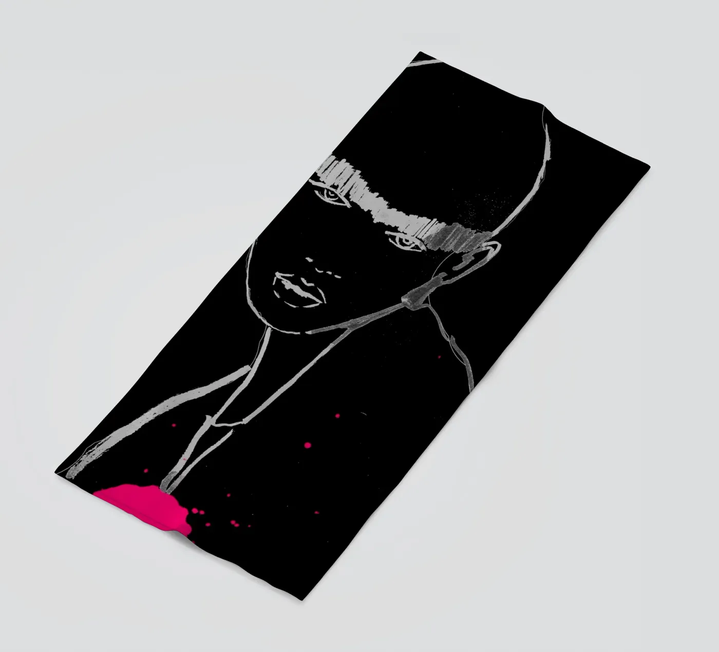 white and black telo mare da k i m