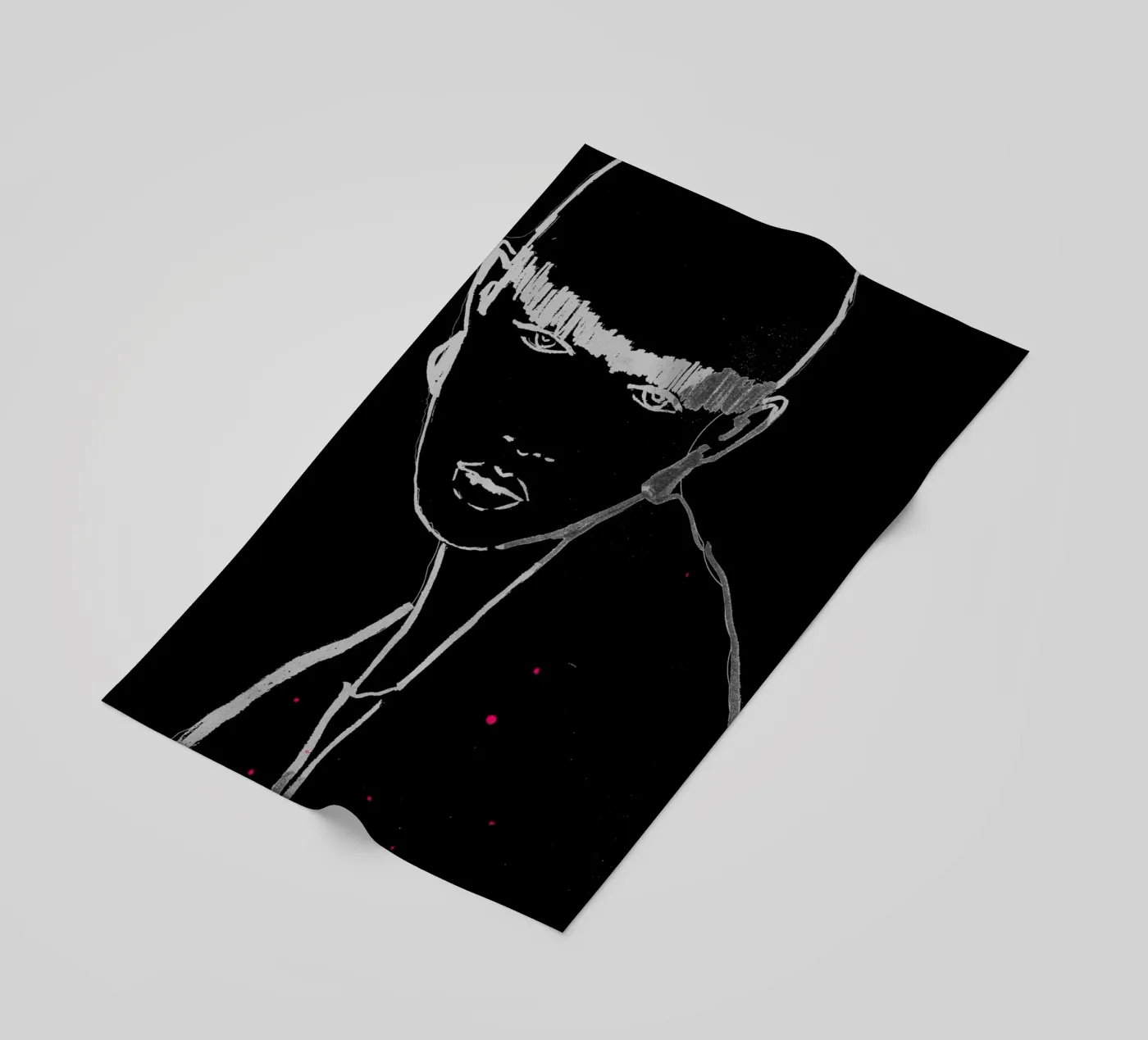 white and black telo mare da k i m