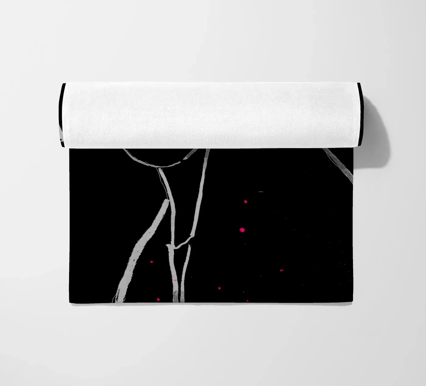 white and black telo mare da k i m