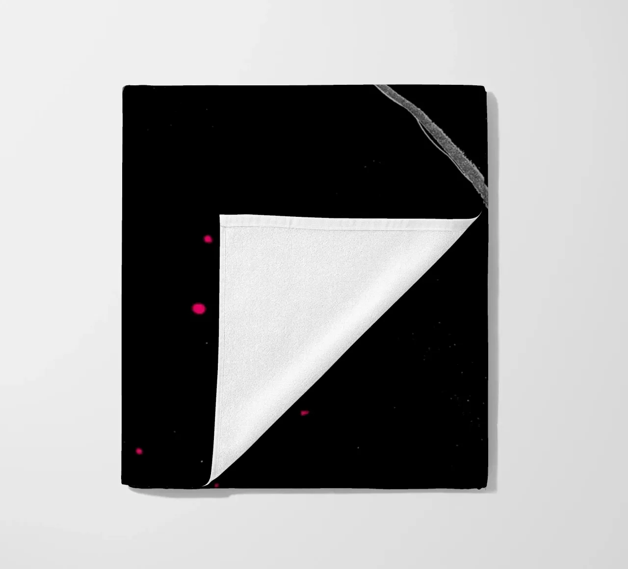 white and black beach towel by k i m