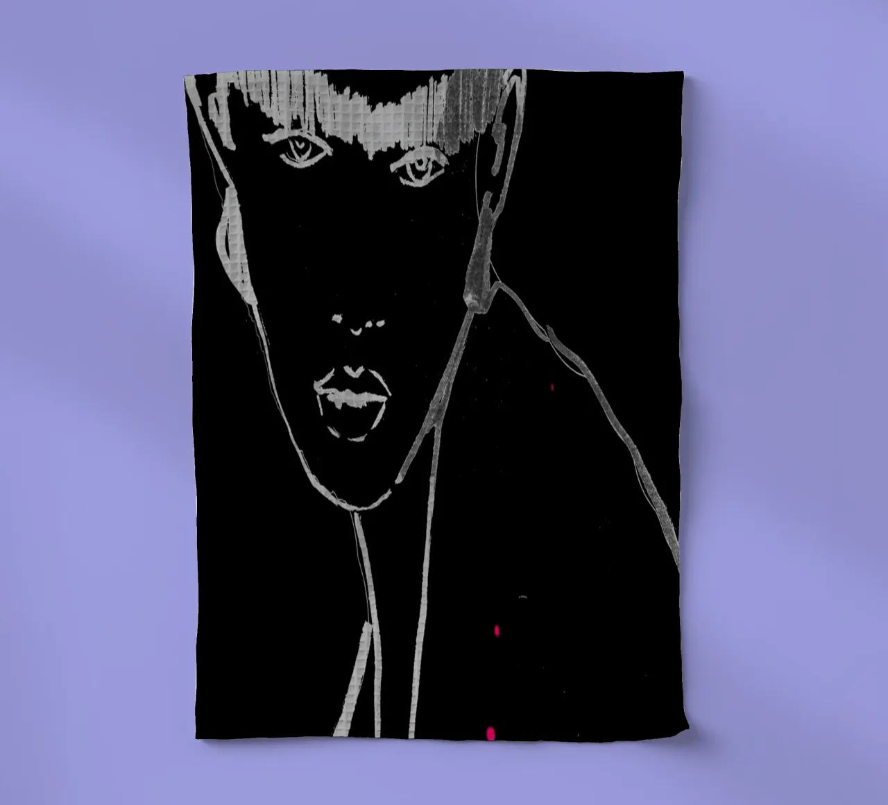 bianco e nero canovaccio da cucina da k i m