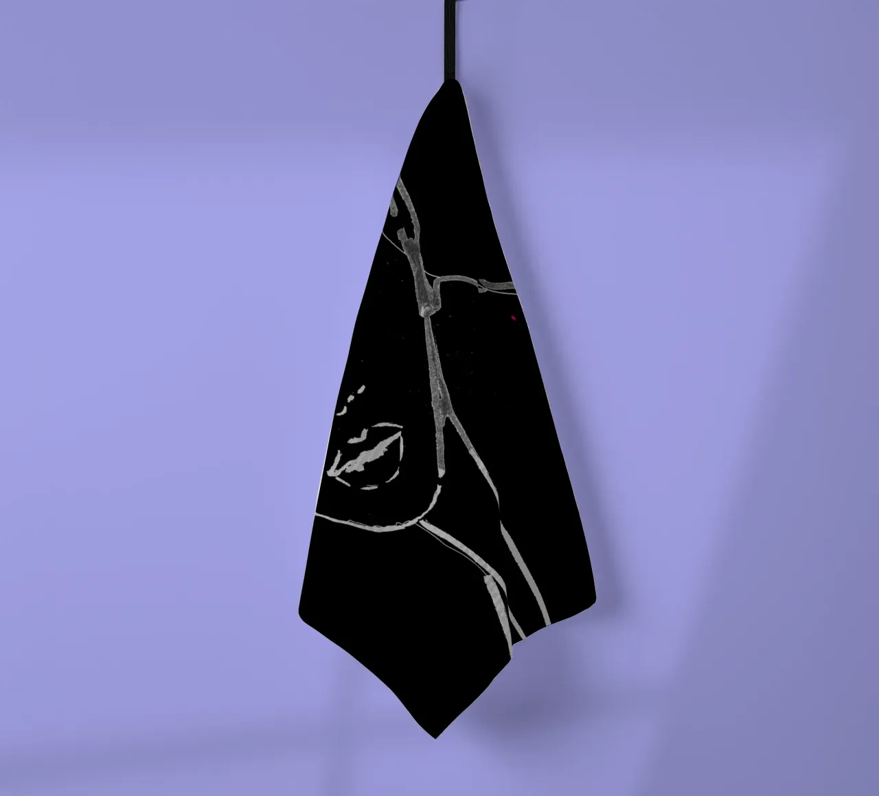 bianco e nero canovaccio da cucina da k i m