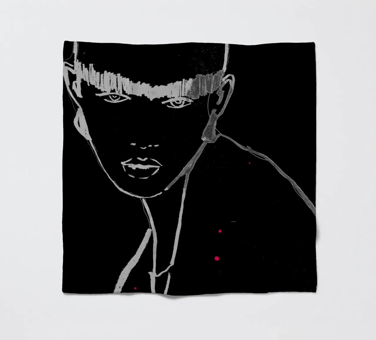 bianco e nero coperta in pile da k i m