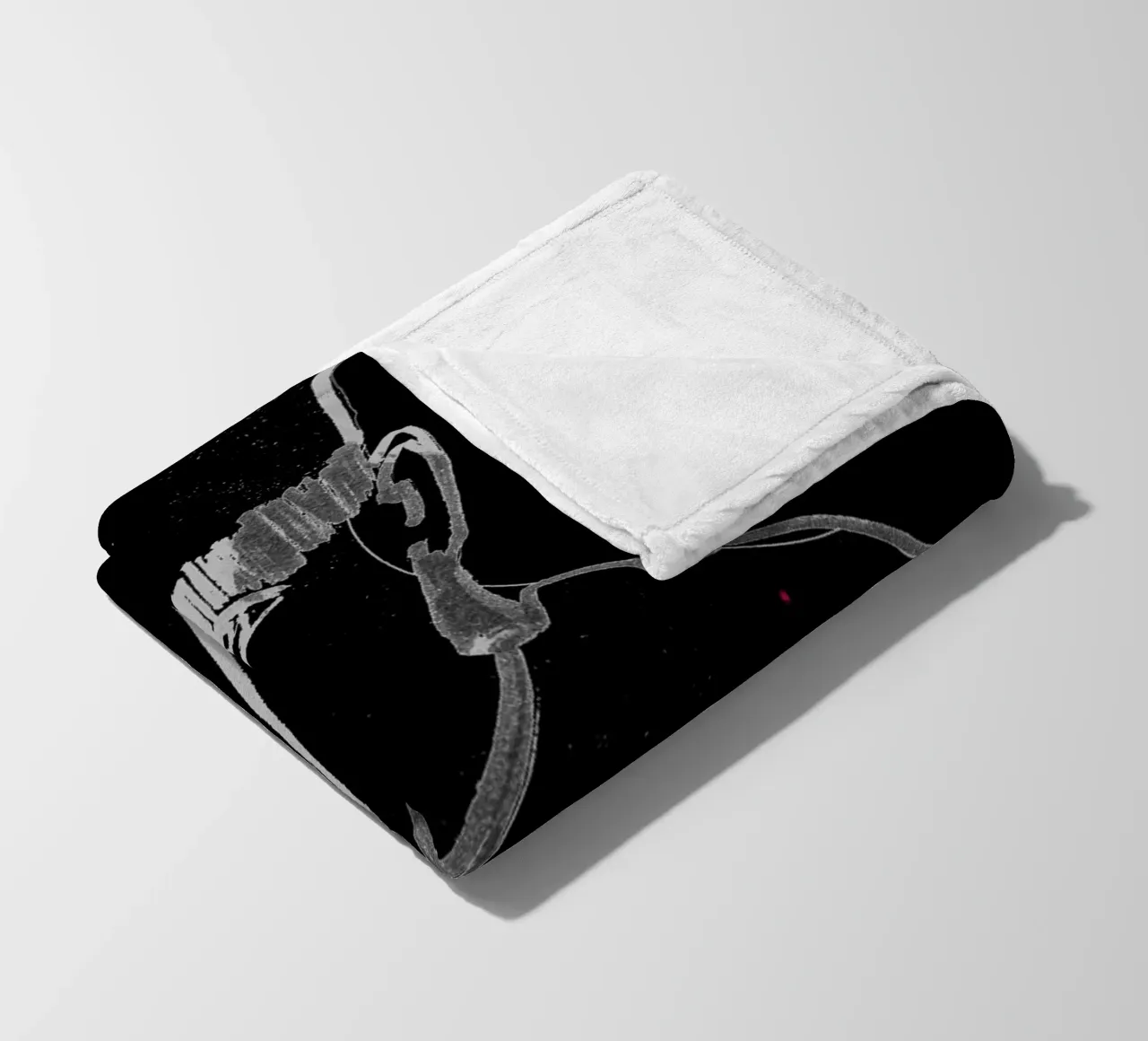 bianco e nero coperta in pile da k i m