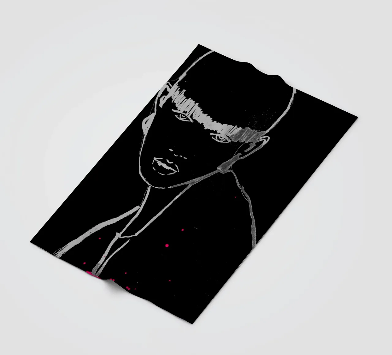 bianco e nero coperta in pile da k i m