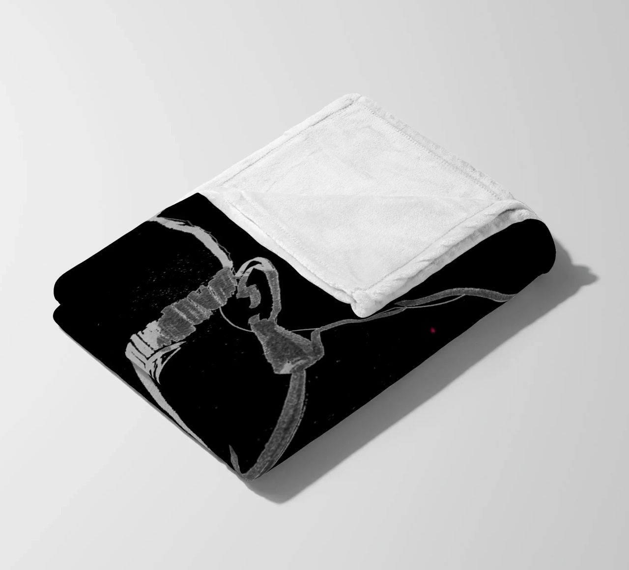 bianco e nero coperta in pile da k i m