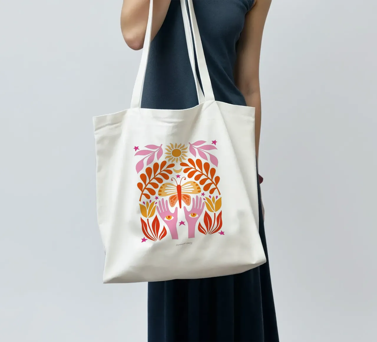 Good Mood borsa in juta da HamburgerLiebe