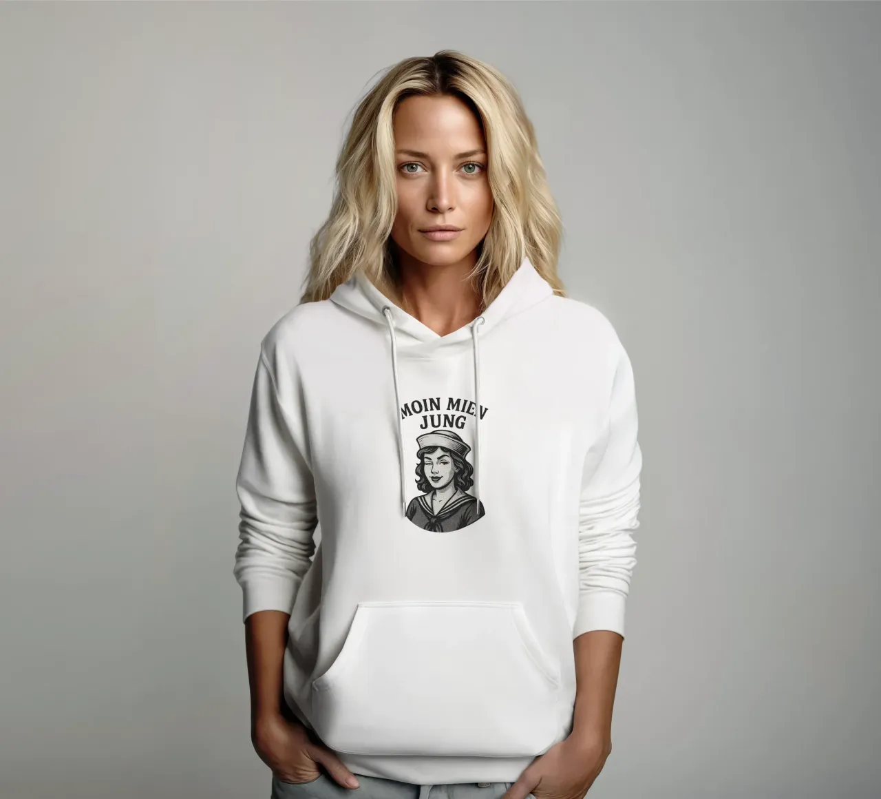 Moin mien Jung - Marinaio sfrontato in un look marittimo retrò felpa con cappuccio da Fies&Fein