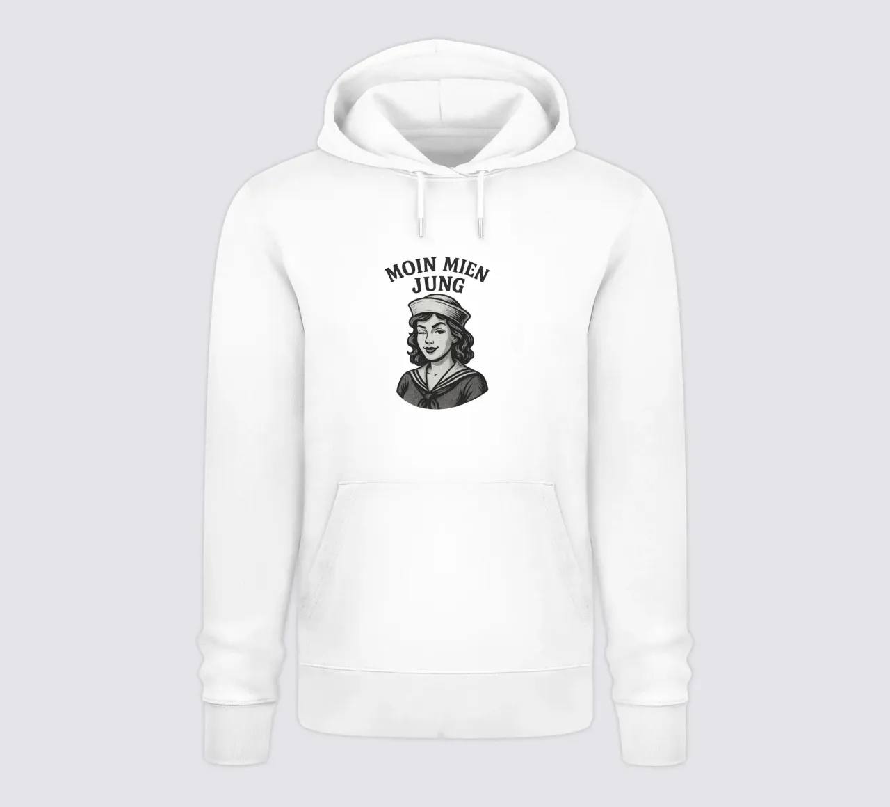 Moin mien Jung - Marinaio sfrontato in un look marittimo retrò felpa con cappuccio da Fies&Fein