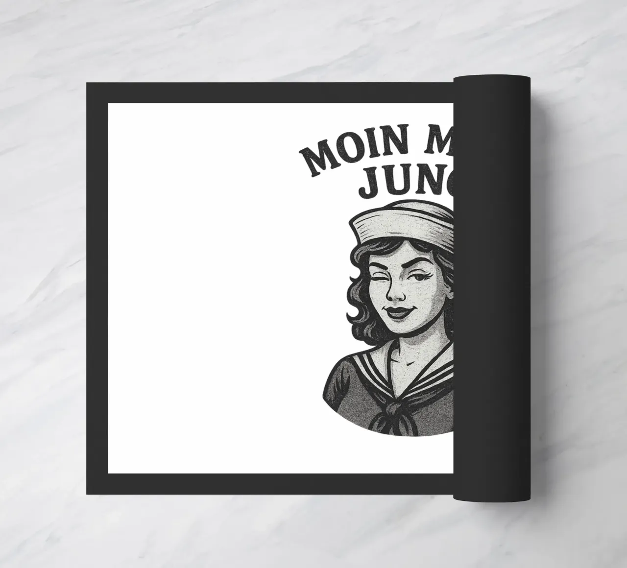 Moin mien Jung - Marinaio sfrontato in un look marittimo retrò zerbino da Fies&Fein