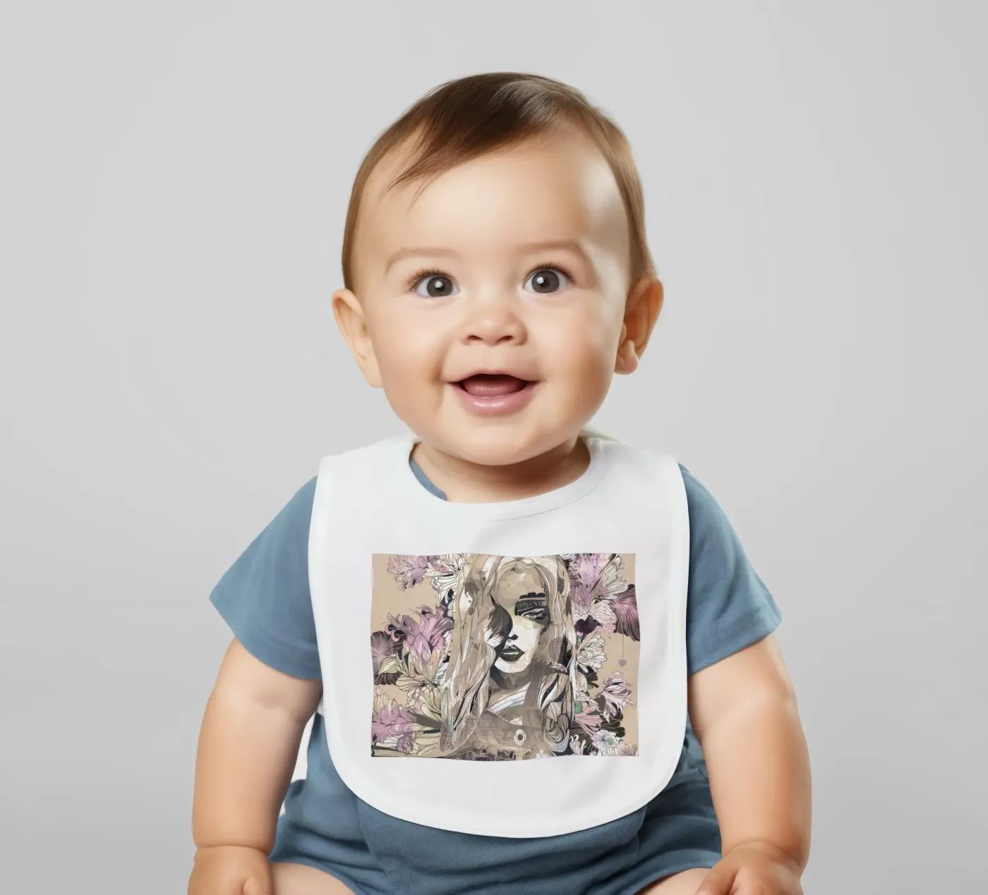 botanic baby bib by k i m