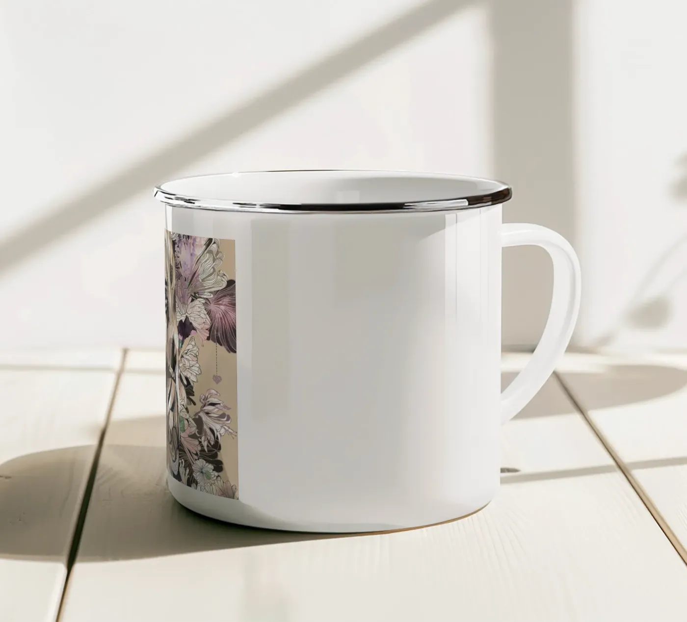 botanic enamel mug by k i m