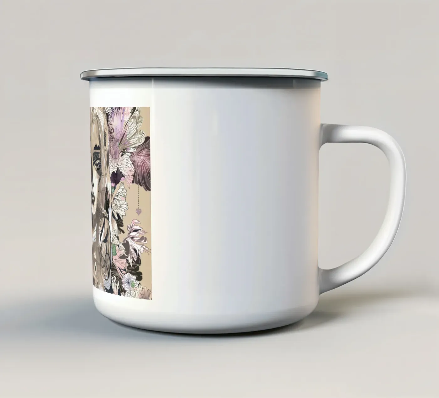 botanic enamel mug by k i m