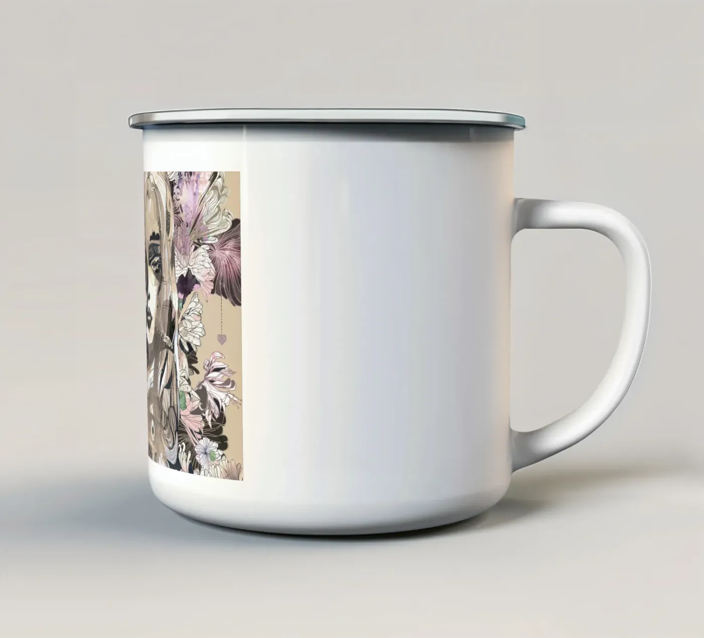 botanic enamel mug by k i m