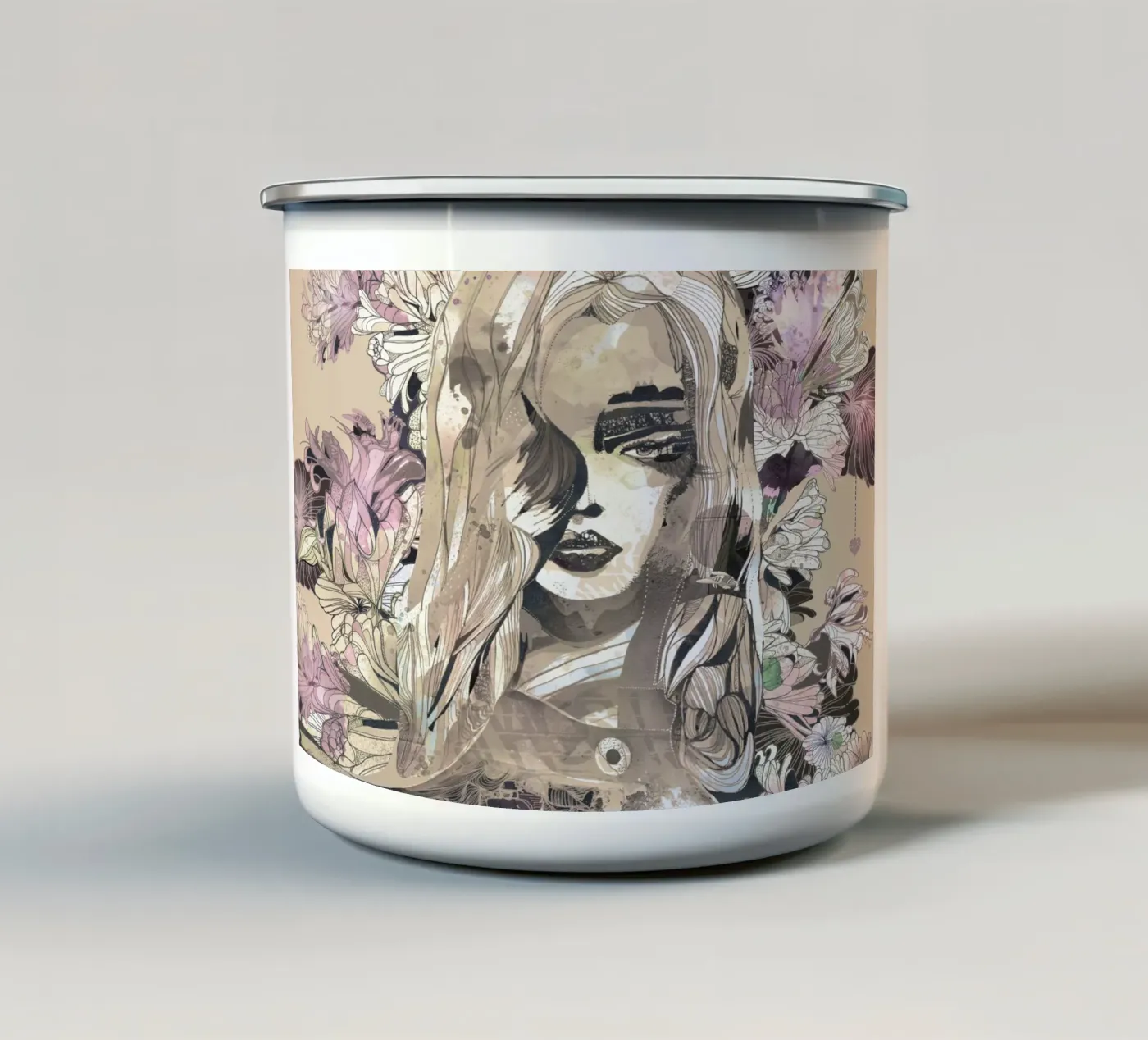 botanic enamel mug by k i m