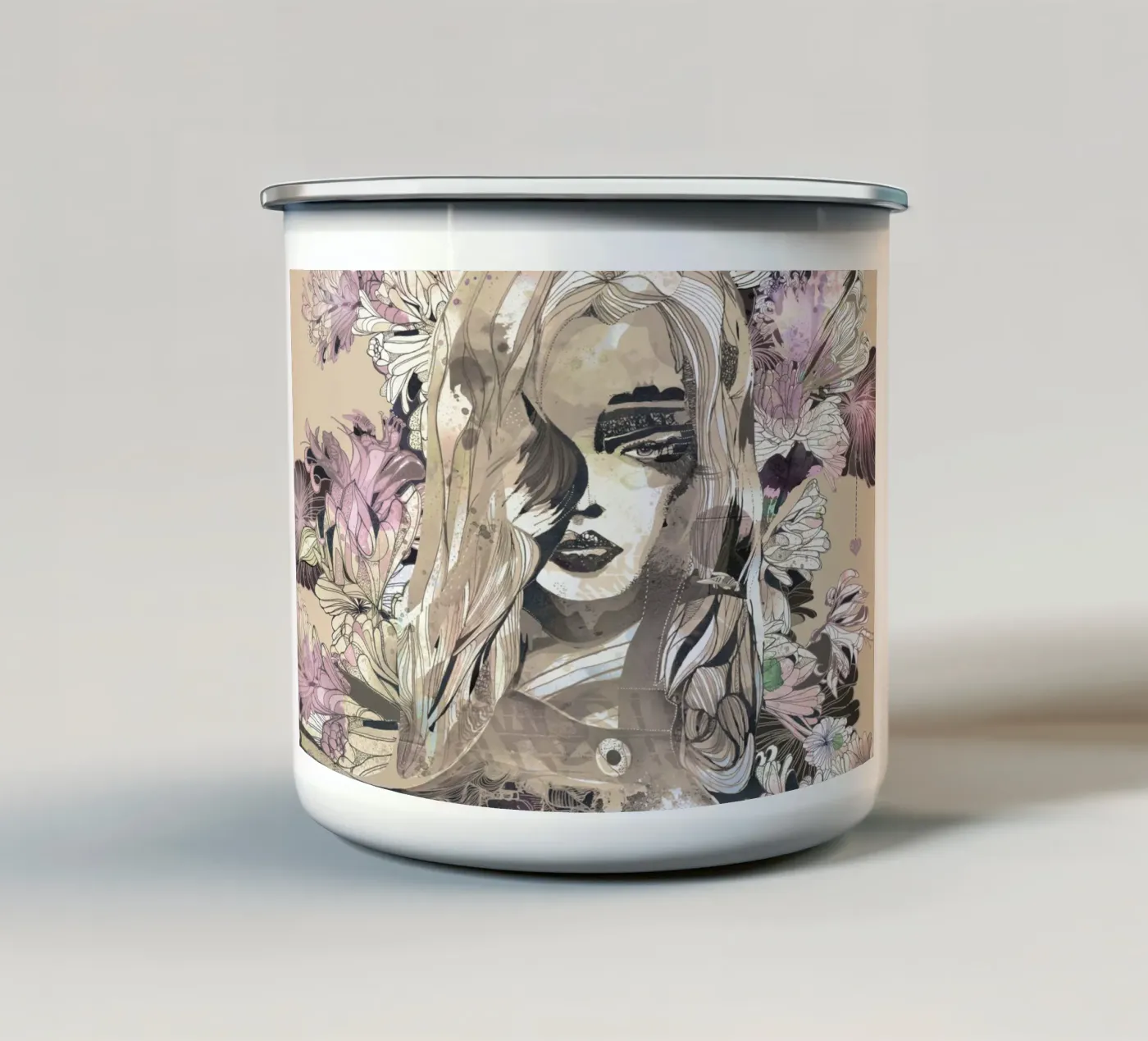 botanic enamel mug by k i m