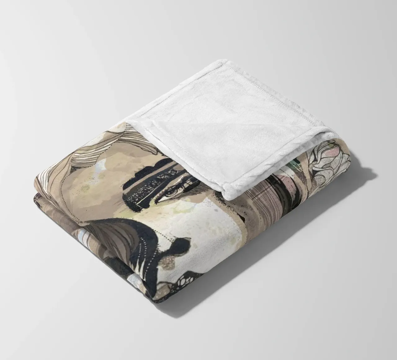 botanic fleece blanket by k i m