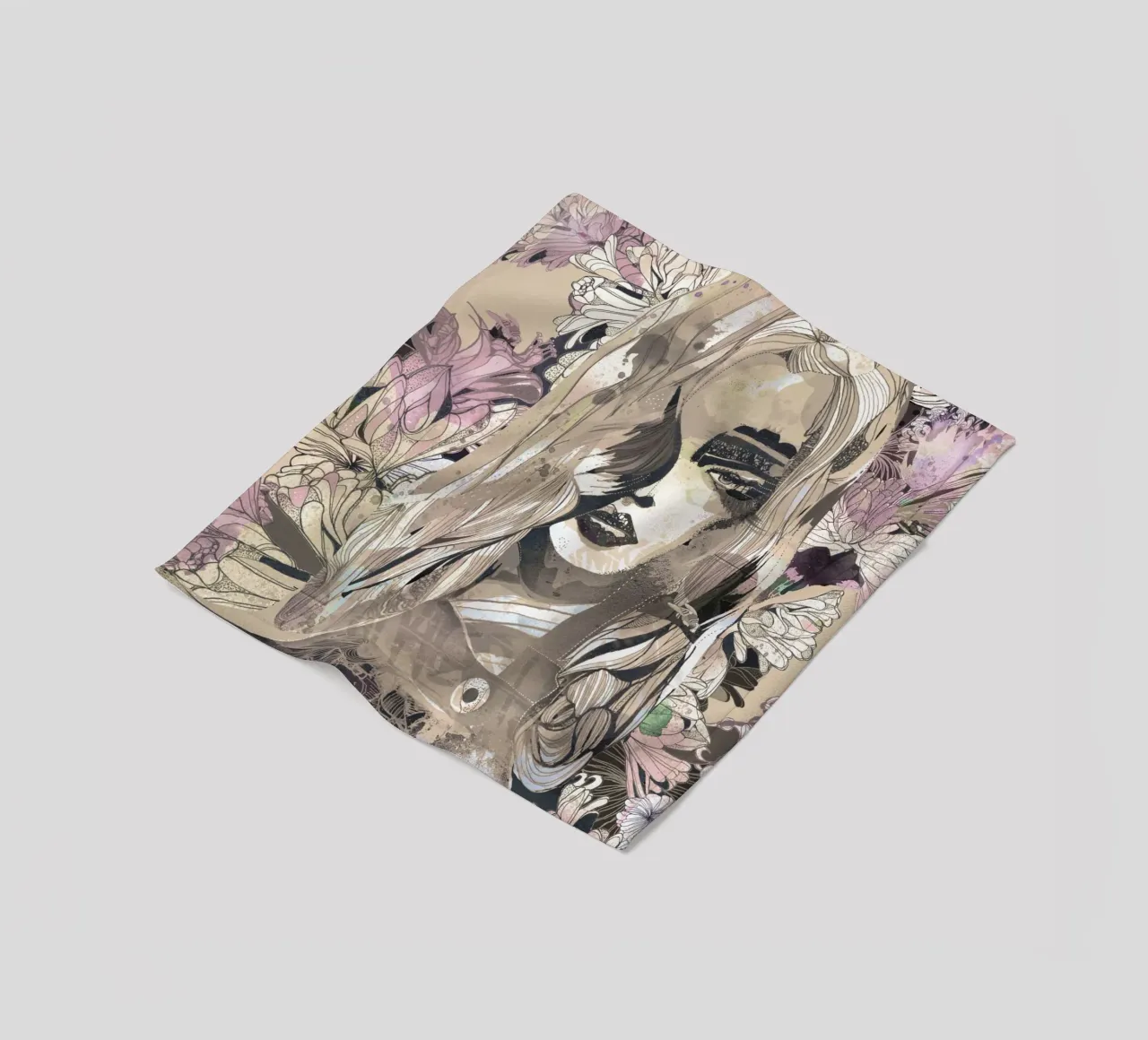 botanic fleece blanket by k i m
