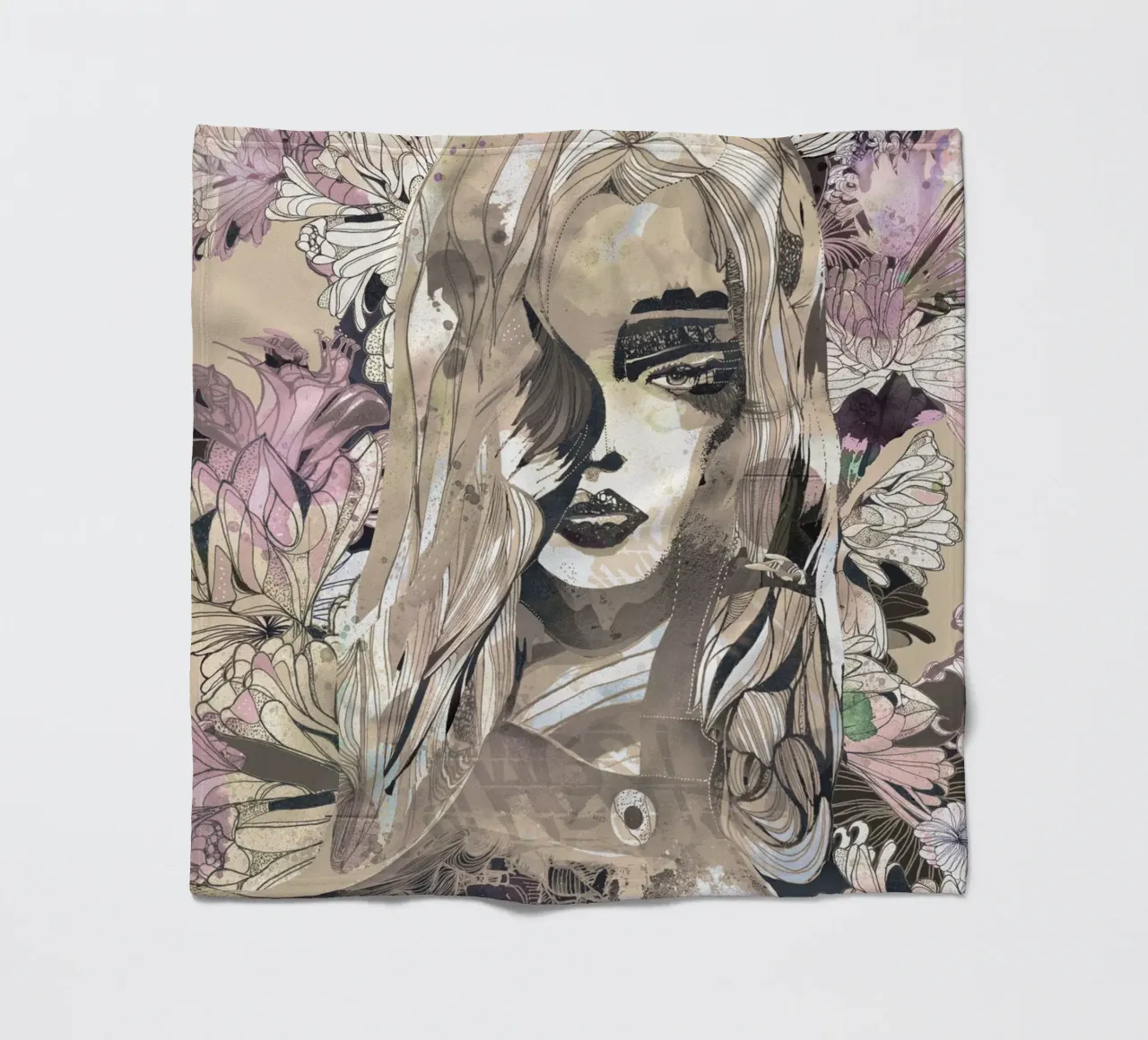 botanic fleece blanket by k i m