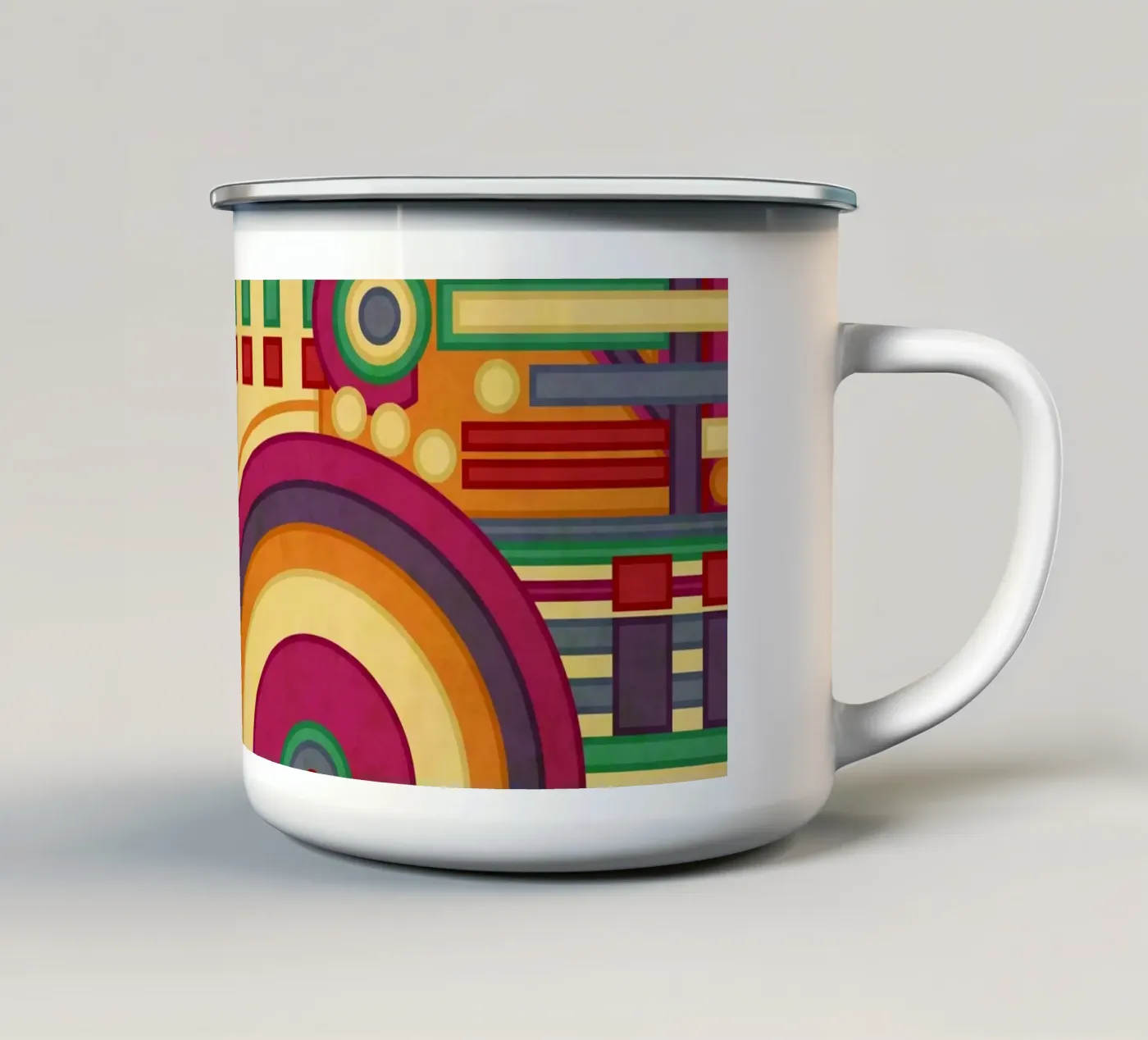 Process enamel mug by shellybremmer