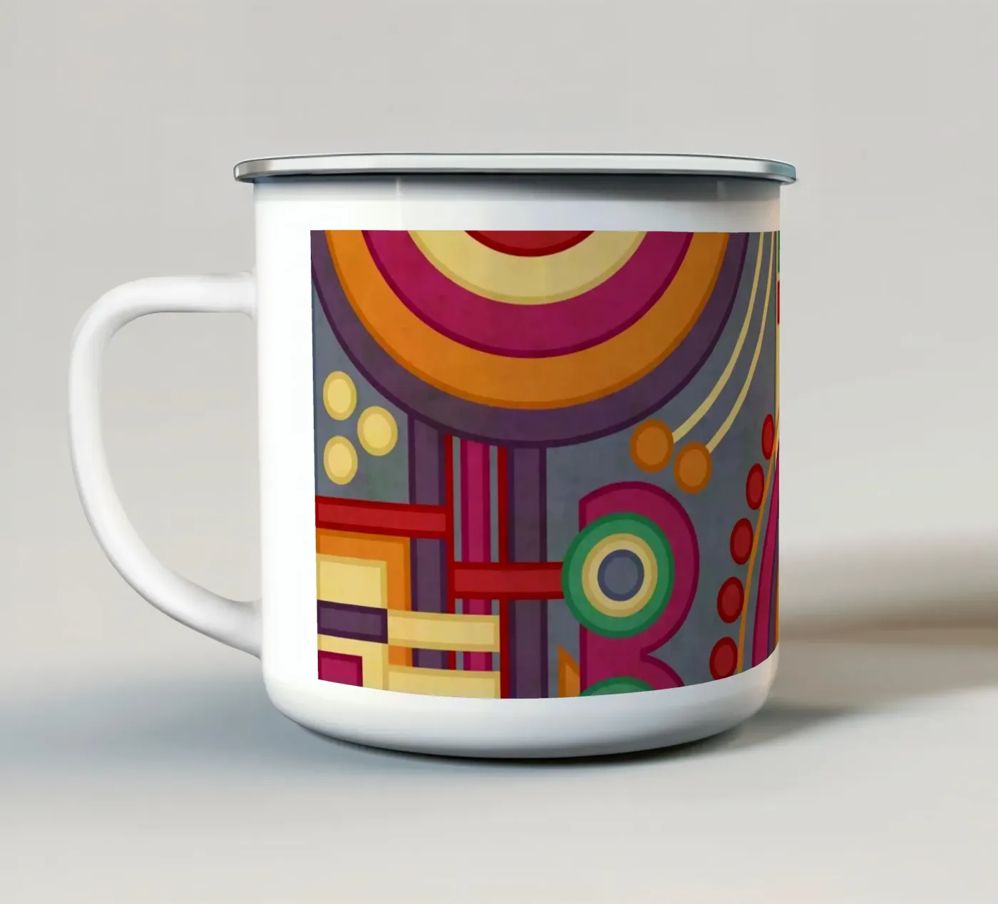 Process enamel mug by shellybremmer