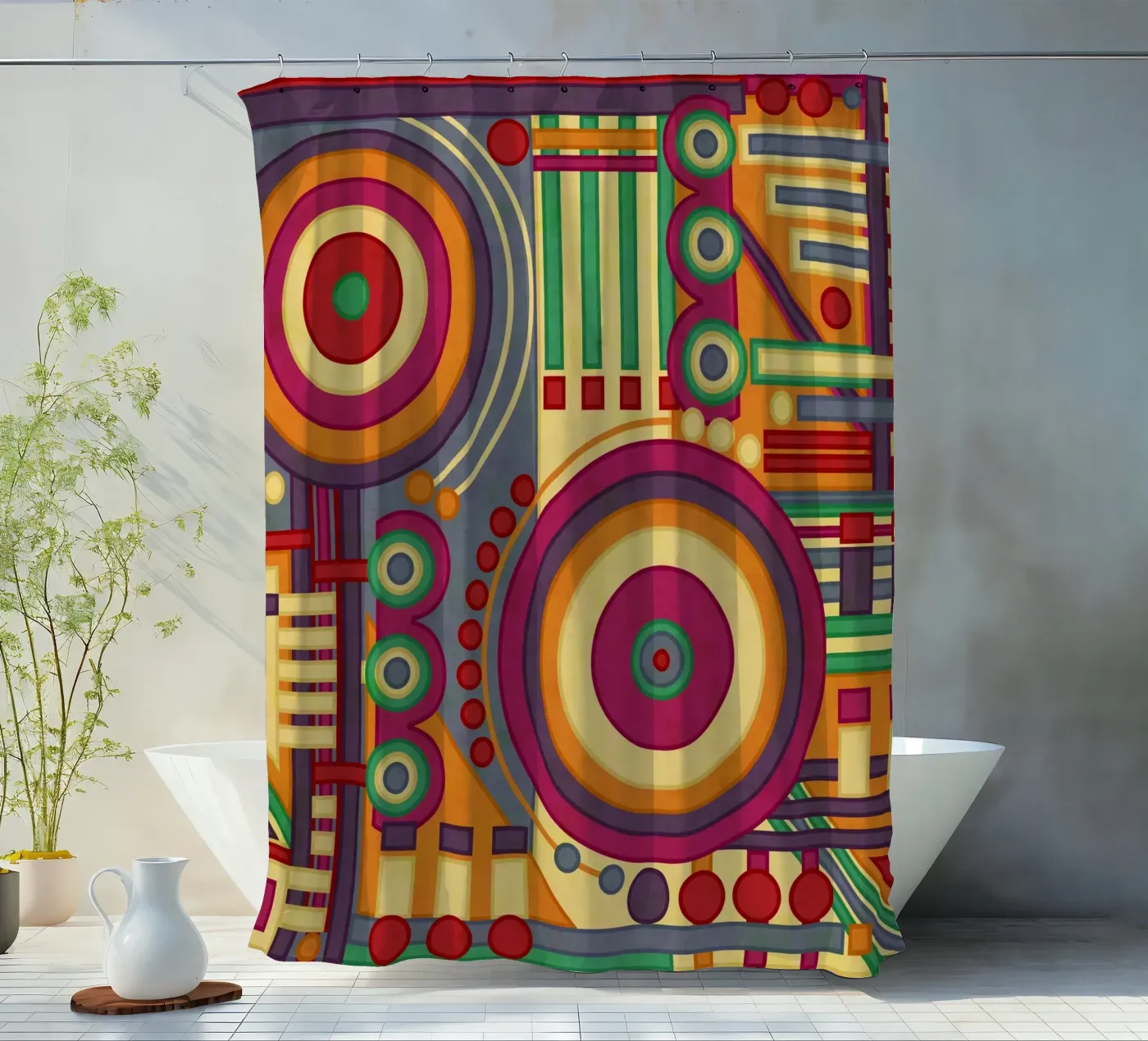 Process shower curtain by shellybremmer