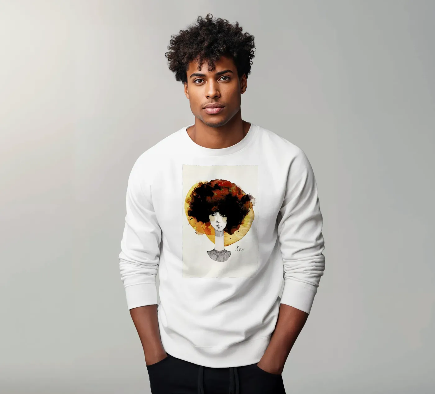 Löwe felpa da Ekaterina Koroleva