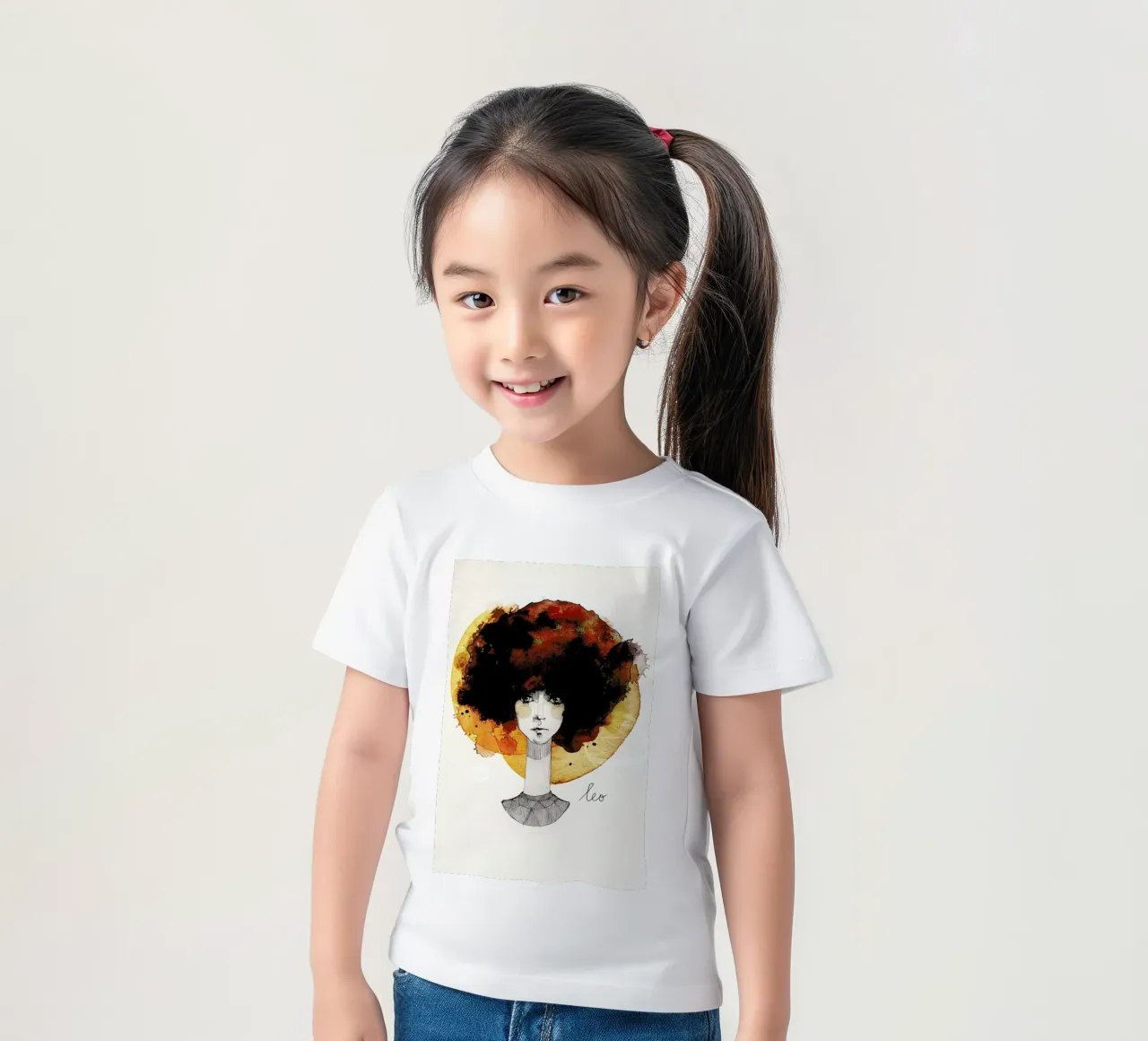 Löwe t-shirt bambini da Ekaterina Koroleva