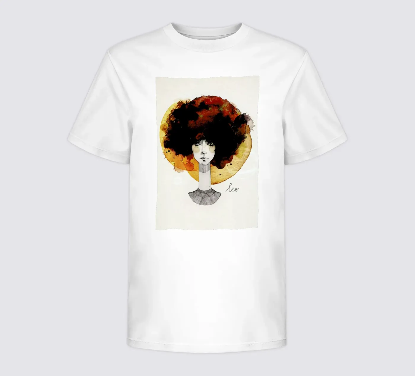 Löwe Kinder T-Shirt von Ekaterina Koroleva