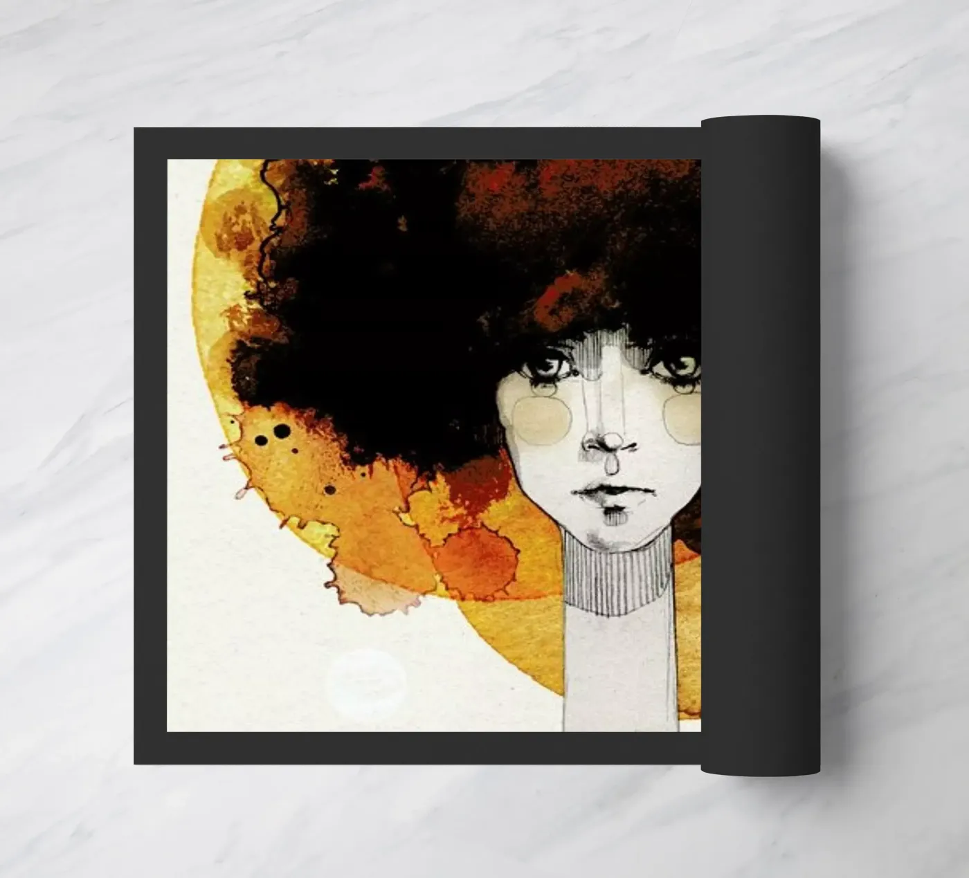 Löwe Fußmatte von Ekaterina Koroleva