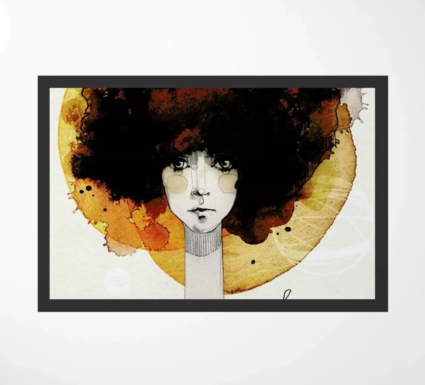 Löwe Fußmatte von Ekaterina Koroleva