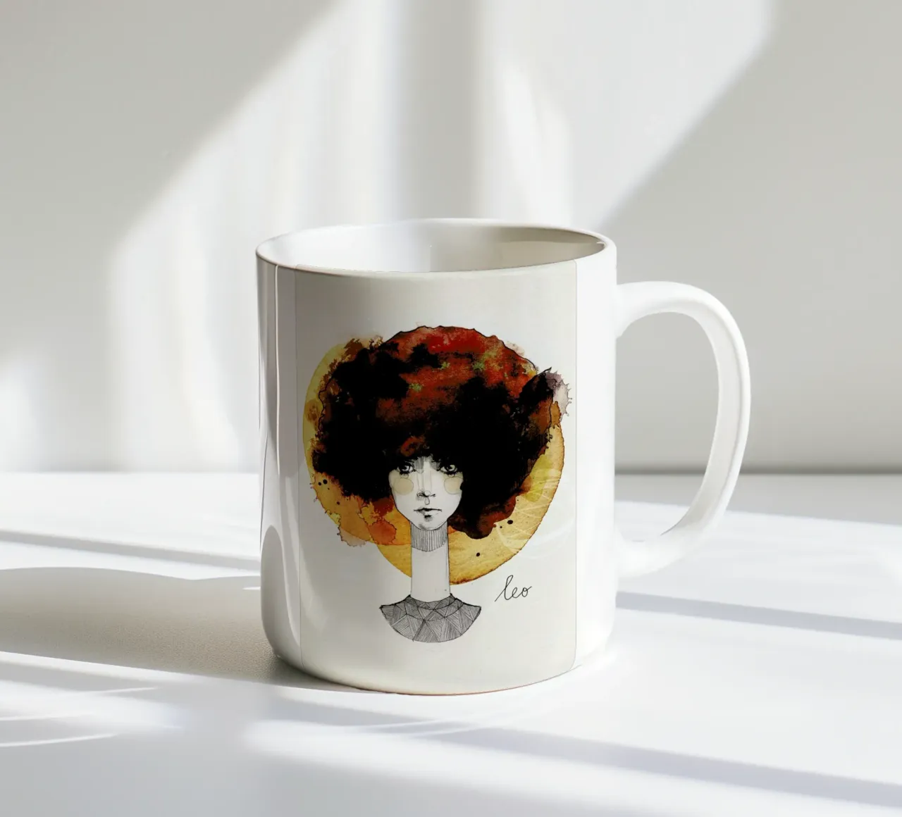 Löwe tazza in ceramica da Ekaterina Koroleva