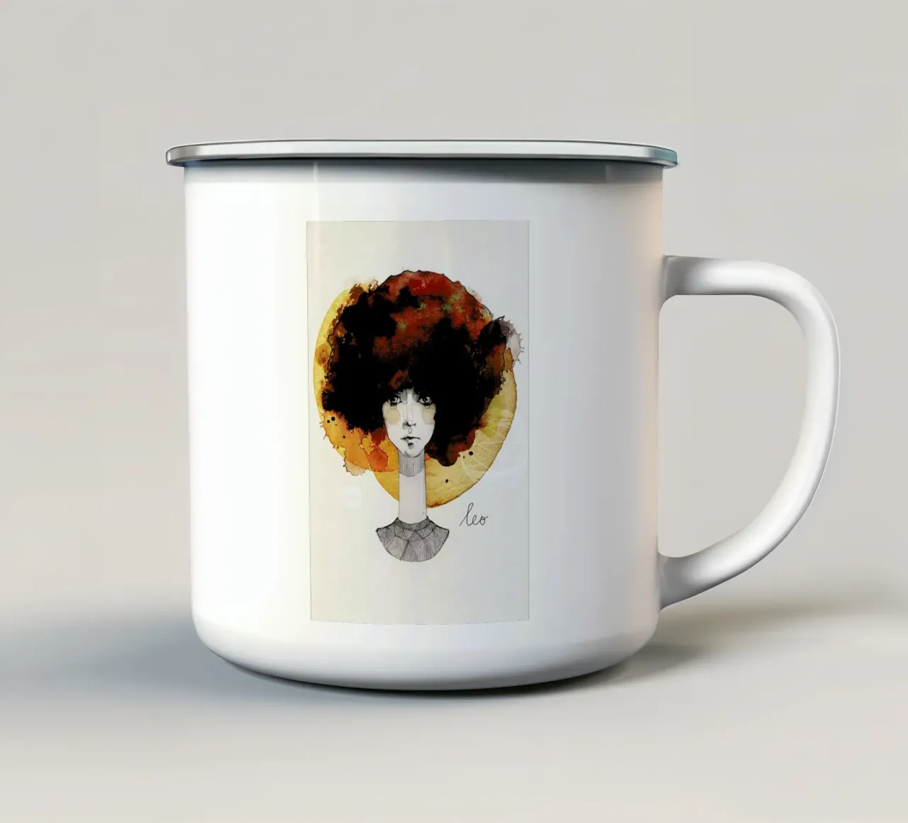 Löwe tazza in smalto da Ekaterina Koroleva