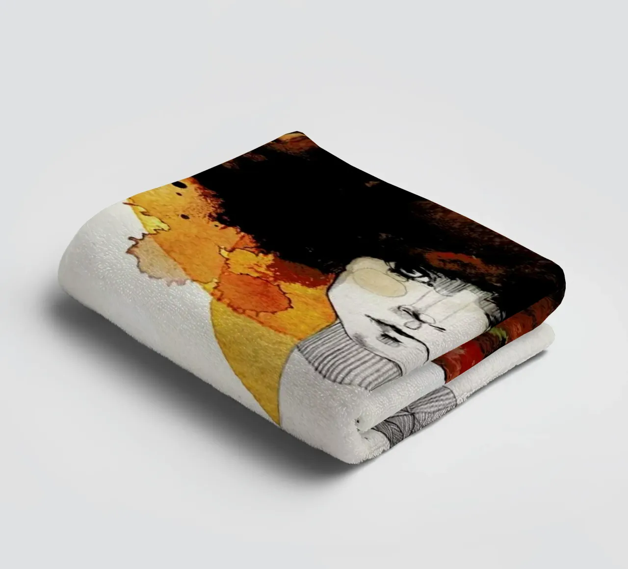 Löwe towel by Ekaterina Koroleva