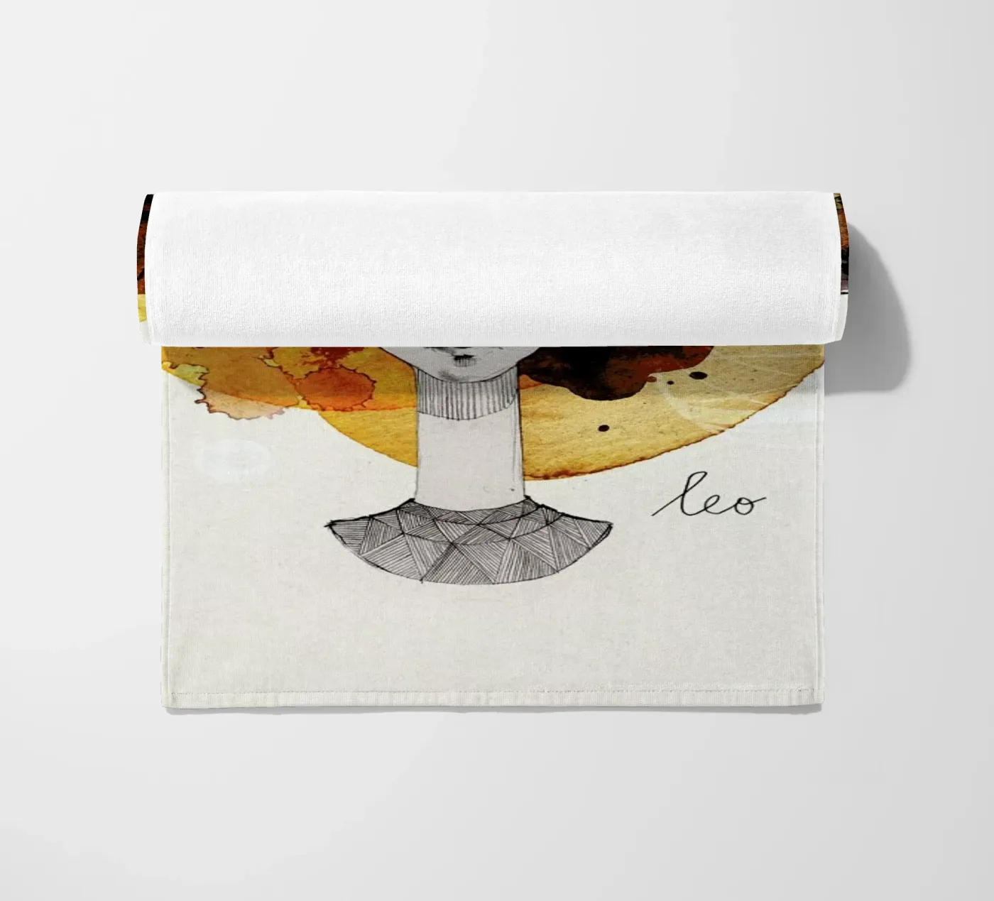 Löwe strandhanddoek van Ekaterina Koroleva