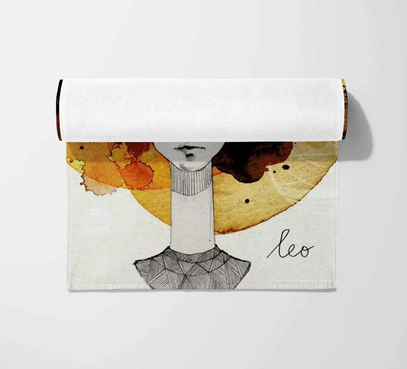 Löwe strandhanddoek van Ekaterina Koroleva