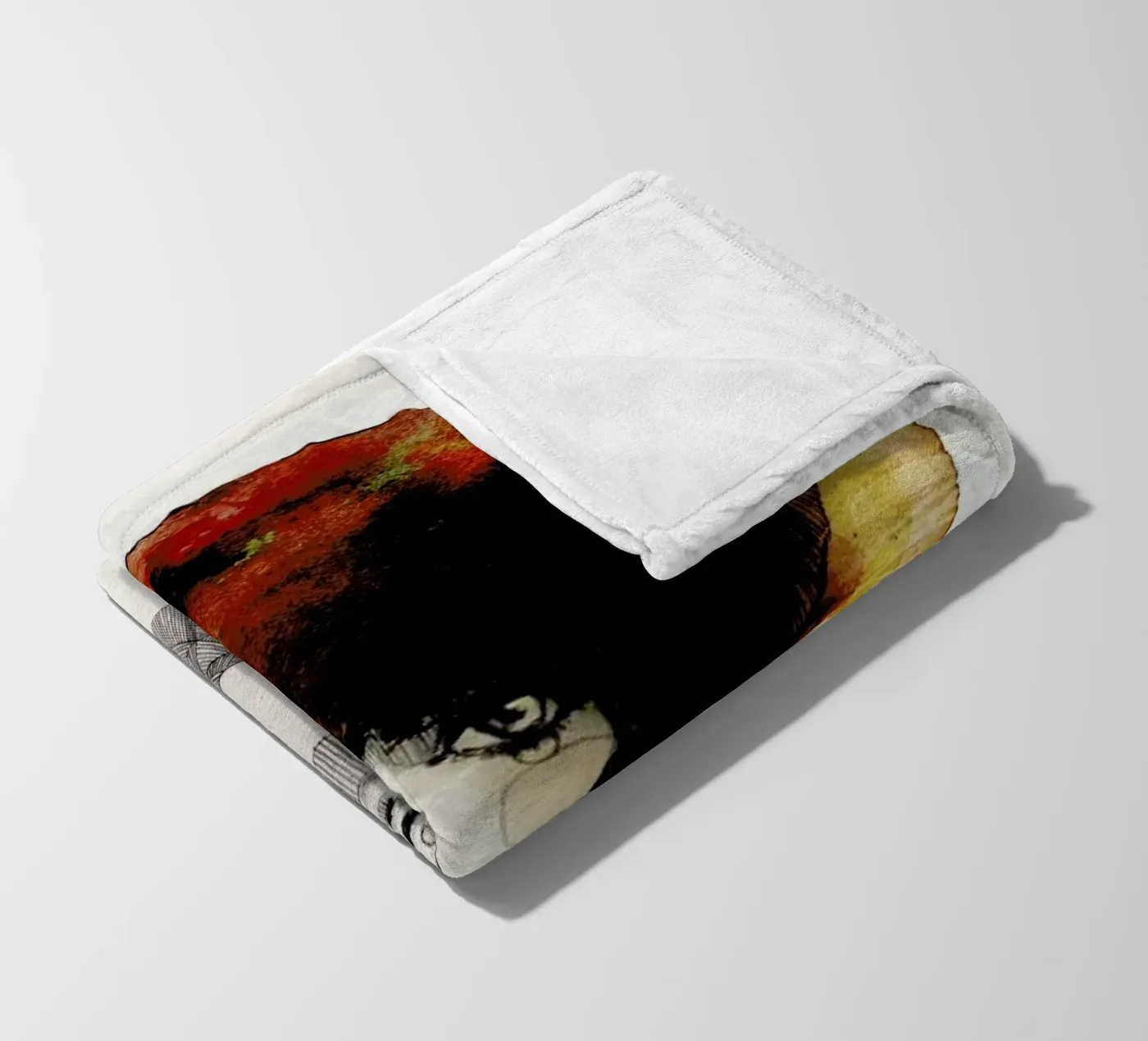 Löwe fleece blanket by Ekaterina Koroleva