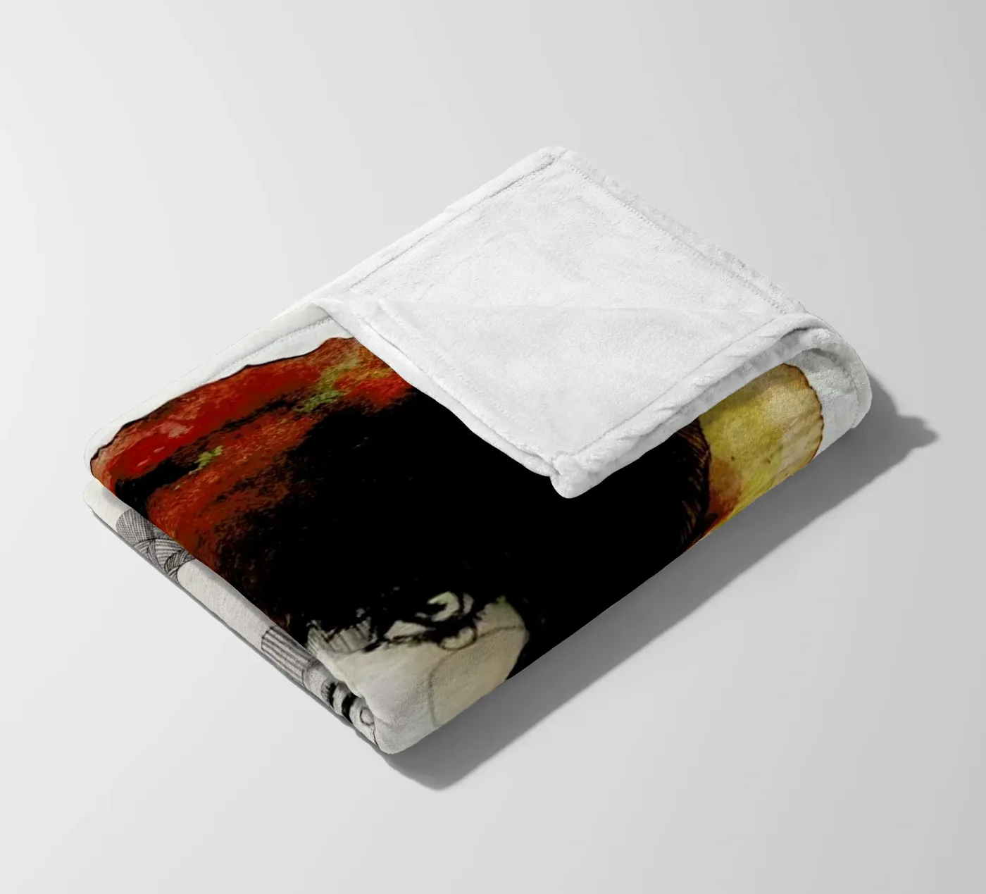 Löwe fleece blanket by Ekaterina Koroleva