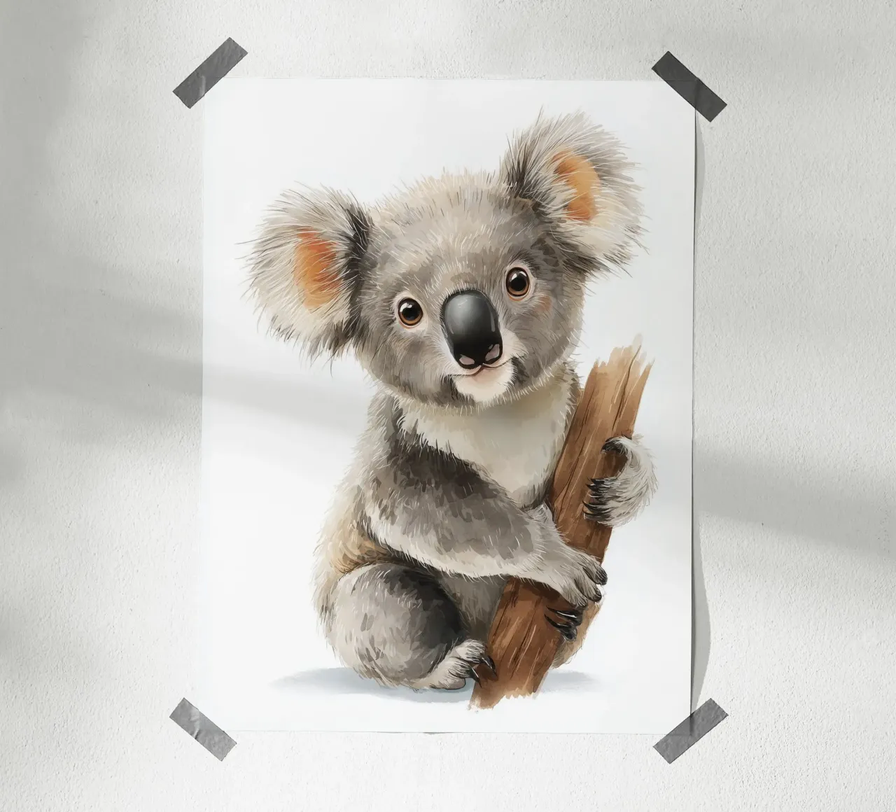 Poster di un simpatico koala carta hahnemühle da Kid’s Dream
