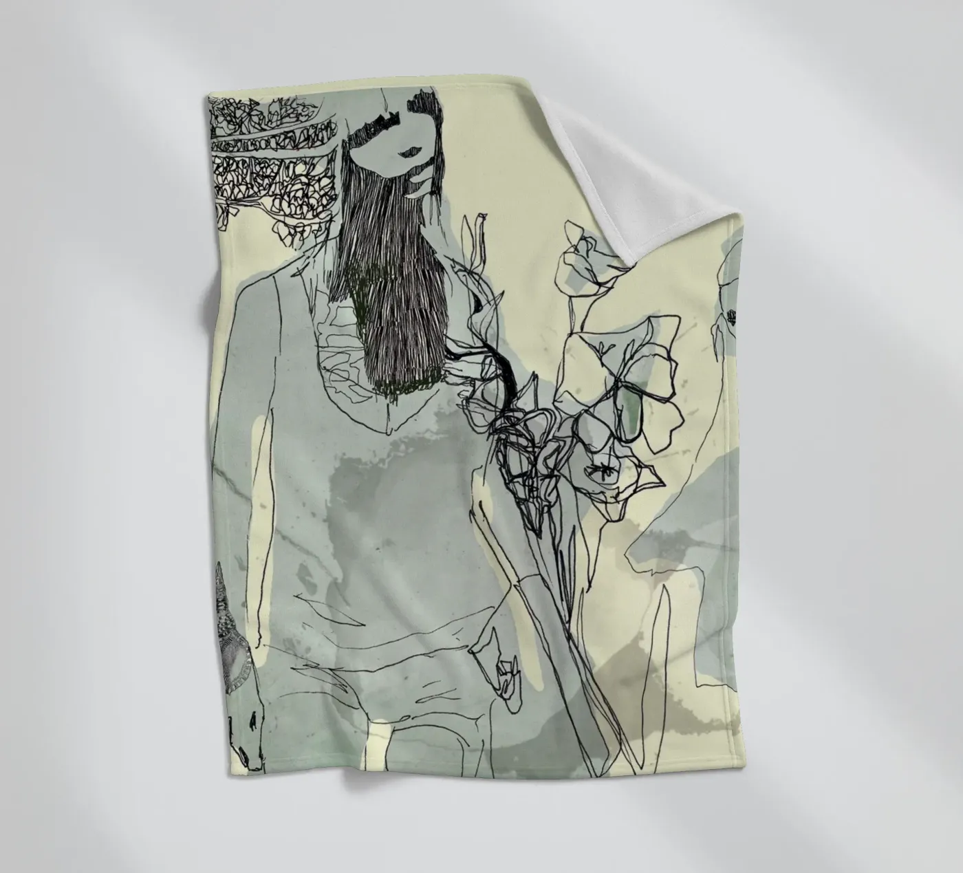 moda fleece blanket by k i m