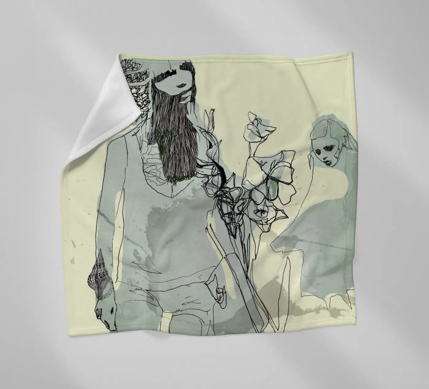 moda fleece blanket by k i m