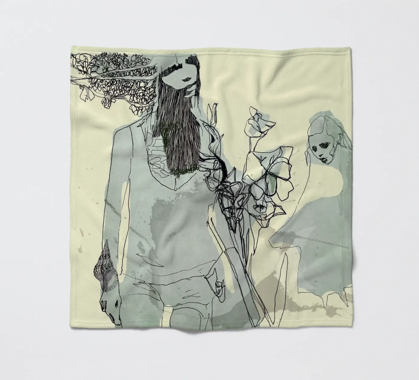 moda fleece blanket by k i m