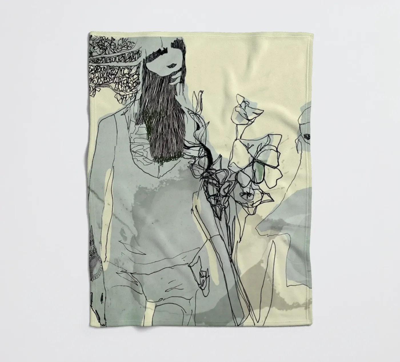 moda fleece blanket by k i m