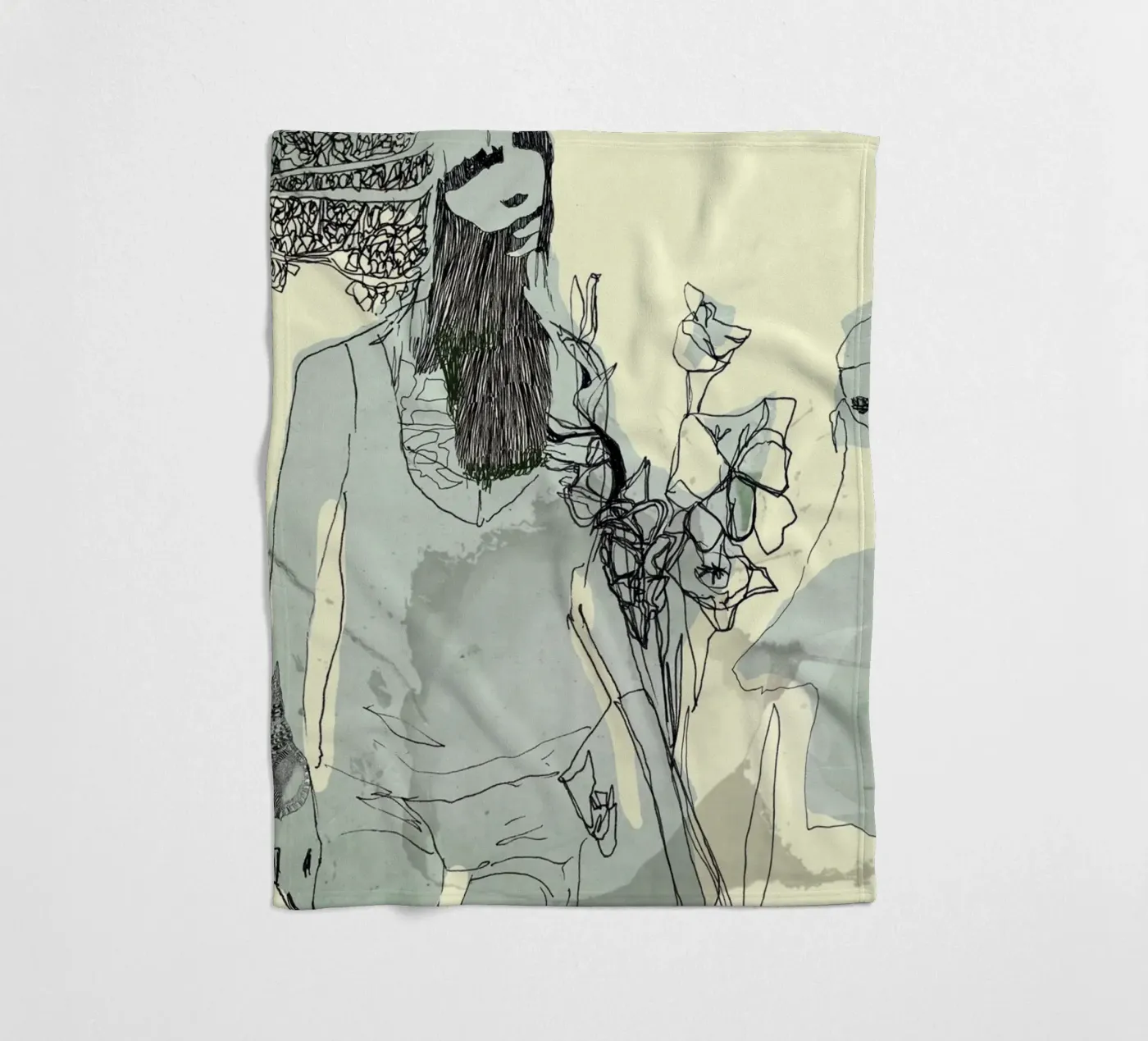 moda fleece blanket by k i m