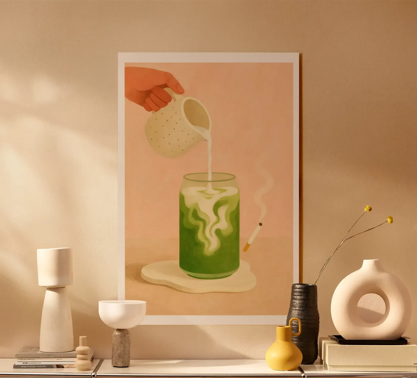 Iced Matcha Latte plexiglass da PurePeachStudio